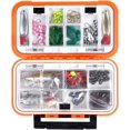 thumbnail image 5 of Caja de almacenamiento de señuelos de pesca naranja, caja de aparejos de pesca portátil impermeable, caja de aparejos de pesca con divisores ajustables, caja de aparejos de pesca para pescar señuelos, 5 of 5