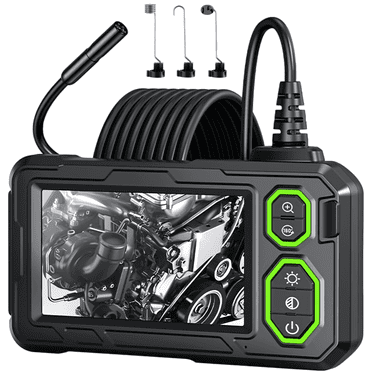 AOPICK 4.3" LCD Screen IP67 Waterproof Borescope, 1080P HD Inspection Camera,Endoscope Camera with Light,16.5ft Endoscope Camera Semi-Rigid Cable,Snake Camera,Gadgets for Man.
