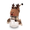thumbnail image 1 of Bewildely Tarro de dulces de Navidad para niños, Santa Claus, muñeco de nieve, alce, caja de almacenamiento, muñeco de peluche, botella de plástico de Kits de decoración para fiestas Alce Bewildely HA007864-03, 1 of 6