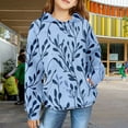 thumbnail image 2 of Mercatoo Trendy Hoodies for Teen Girls Flowers Graphic 𝐇ooded Sweatshirts Gradient Long Sleeve Fall Winter Oversized Hoodie, 2 of 7
