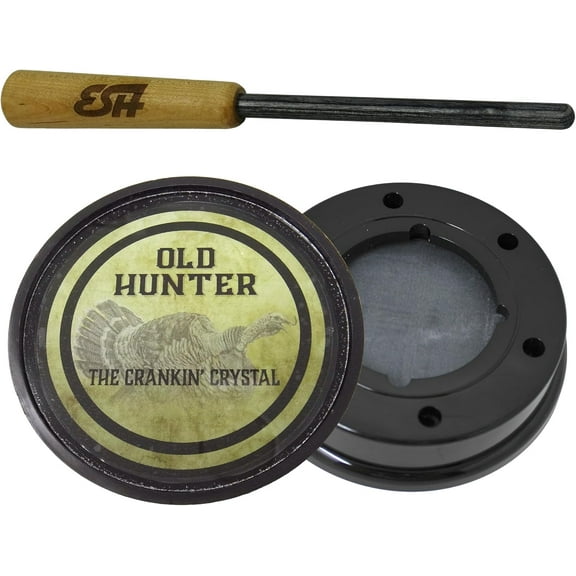 ESH Crankin’ Crystal 2-Sided Glass and Slate Turkey Pot Call