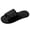Black, variant on HEWUQI Orthopedic Arch Support Slippers for Women Fuzzy Adjustable Strap Corduroy Memory Foam Slippers Ladies Furry Open Toe Gift Slides Gray Size 6