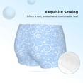 thumbnail image 2 of Rocae Blue snowflakes elegant for Girls' Cotton Boxer Briefs, Soft Mid-rise Panties-X-Small, 2 of 5