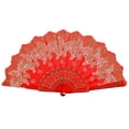 thumbnail image 2 of LCXmlly Folding Fan Bronzing Butterflies Folding with Elegant Tassel Hollow Ribs Catwalks Dance Performance Photo Props Portable Summer Hand Held, 2 of 8