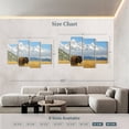 thumbnail image 4 of Elephant Stock Grand Teton Bison Bull Wall Art - Horizontal Multi Panel Canvas - Living Room Wall Decor - Animal Multi Panel - Blue And Brown Decor - 75" x 48", 4 of 8