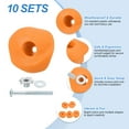 thumbnail image 3 of Rock Climbing Holds, 10 Pcs Climbing Rock Wall Grips with Single Holes for Playground Accessories, Yellow-B, 3 of 7