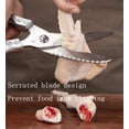 thumbnail image 4 of Kitchen Multifunctional Scissors Stainless Steel Chicken Bone Cleaver Knife Meat Fruit Boning Fish Scissors Scale Clean Scissors, 4 of 8