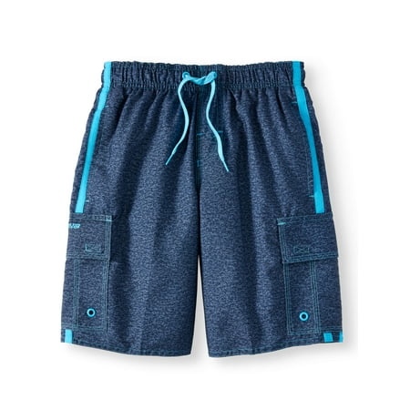 - Locked in Forever Solid Swim Trunks (Big Boys)