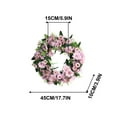 thumbnail image 2 of ShinYu Corona de Flores Simuladas para Dintel de Puerta, Decoración de Rosas, Flores Falsas para Bodas y Festividades., 2 of 7