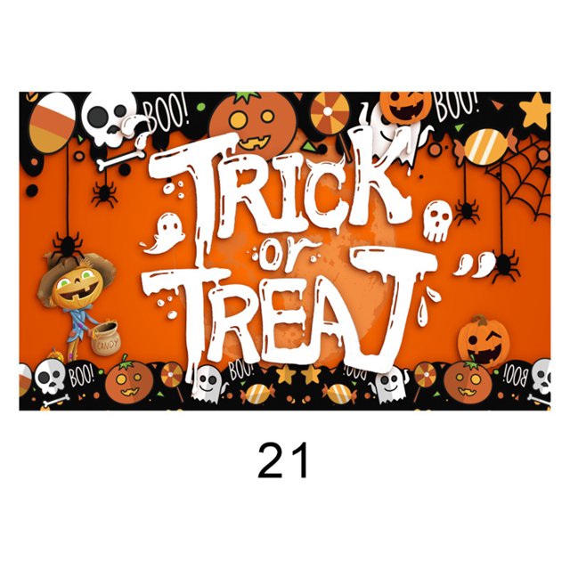 Banner de decoración de Halloween Fondo de fiesta Fondo de cabina de fotos de Halloween Wmkox8yii fhajkh2971