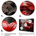 thumbnail image 3 of Designart "Red Grey Botanical Euphony II" Abstract Botanicals Floater Framed Wall Decor, 3 of 7