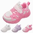 thumbnail image 4 of Godom Tennis Shoes for Girls Children Sports Shoes Breathable Princess Lightweight Casual Lighting Shoes Soft Walking Shoe, 4 of 7