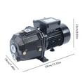 thumbnail image 2 of Miumaeov Universal Installation 1HP 16.7Gpm Well Jet Pump 750W 3420 Rpm Rust-resistant, 2 of 12