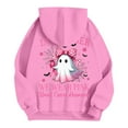 thumbnail image 6 of Womens Long Sleeve Hooded Sweatshirt Drawstring Pink Ribbon Graphic Cancer Awareness Hoodies with Pockets Loose Fit Pullover Tops, 6 of 8