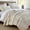 Ivory/Cream, variant on PANGUSHAN 100% Cotton 128"x120" Oversized California King Bedspread Coverlet Quilt Set, Cal King Quilted Bedspread Extra Large Wide Quilt, Floral XL Bed Spread Lightweight Comforter, Yellow/Cream
