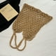 thumbnail image 3 of Transporte Manejo Malla Mesh Tote Hollow Out Bag Women Algodón Capacidad Gran Color Sólido Playa Verano, 3 of 9