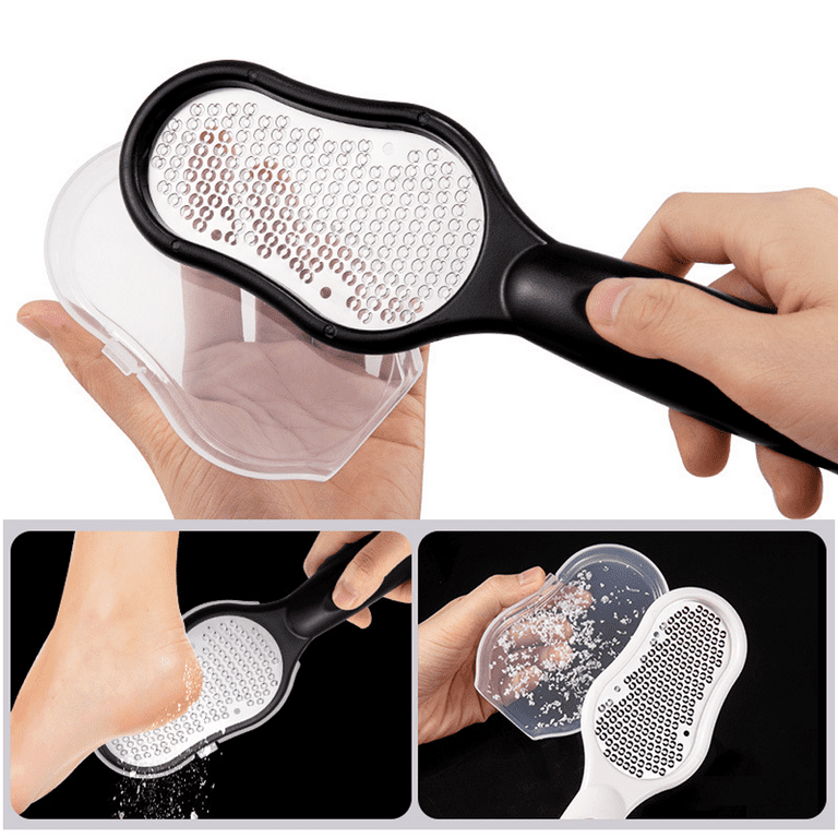 WLLHYF 4 Pieces Double Sided Pedicure Foot File Foot Scraper