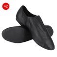 thumbnail image 1 of Zapatos de baile de jazz de piel sintética negra para mujeres, niñas adultas, talla 42, perfectos para bailes sociales, 1 of 4