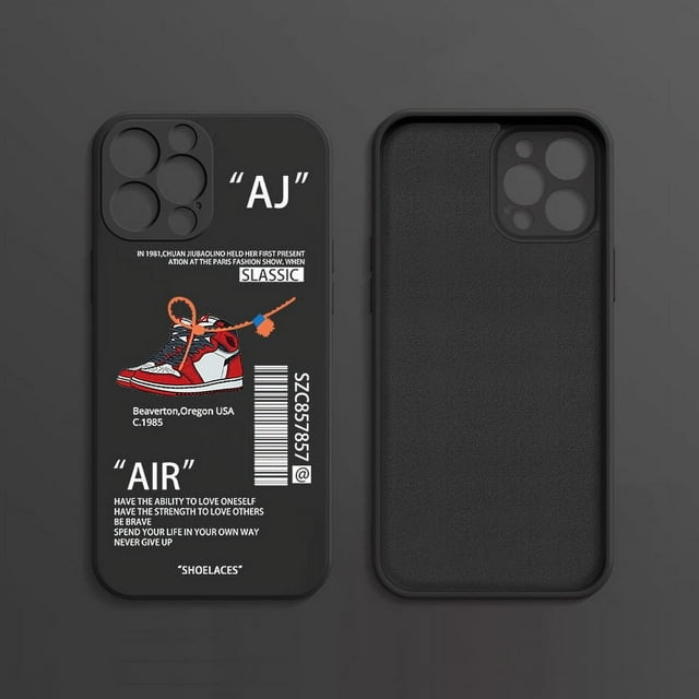 Compatible With Iphone15Pro/14 Sneaker Creative Painted Soft Silicone Shockproof Protective CaseSinKeeU