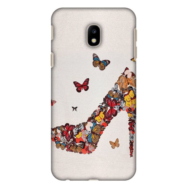 Samsung Galaxy J3 Pro Case Samsung Galaxy J3 Pro 17 Case Butterfly High Heels Hard Plastic Back Cover Slim Profile Cute Printed Designer Snap On Case With Screen Cleaning Kit Walmart Com