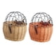 thumbnail image 4 of Cesta De Bicicleta Hecha A Mano, Portabicicletas Portátil Para Mascotas, Cesta De Mimbre Almacenable Para Bicicleta, Cesta Delantera Para Manillar Con Correa De Cuero Y Cubierta De Hierro Scienceny EL013932-01, 4 of 5