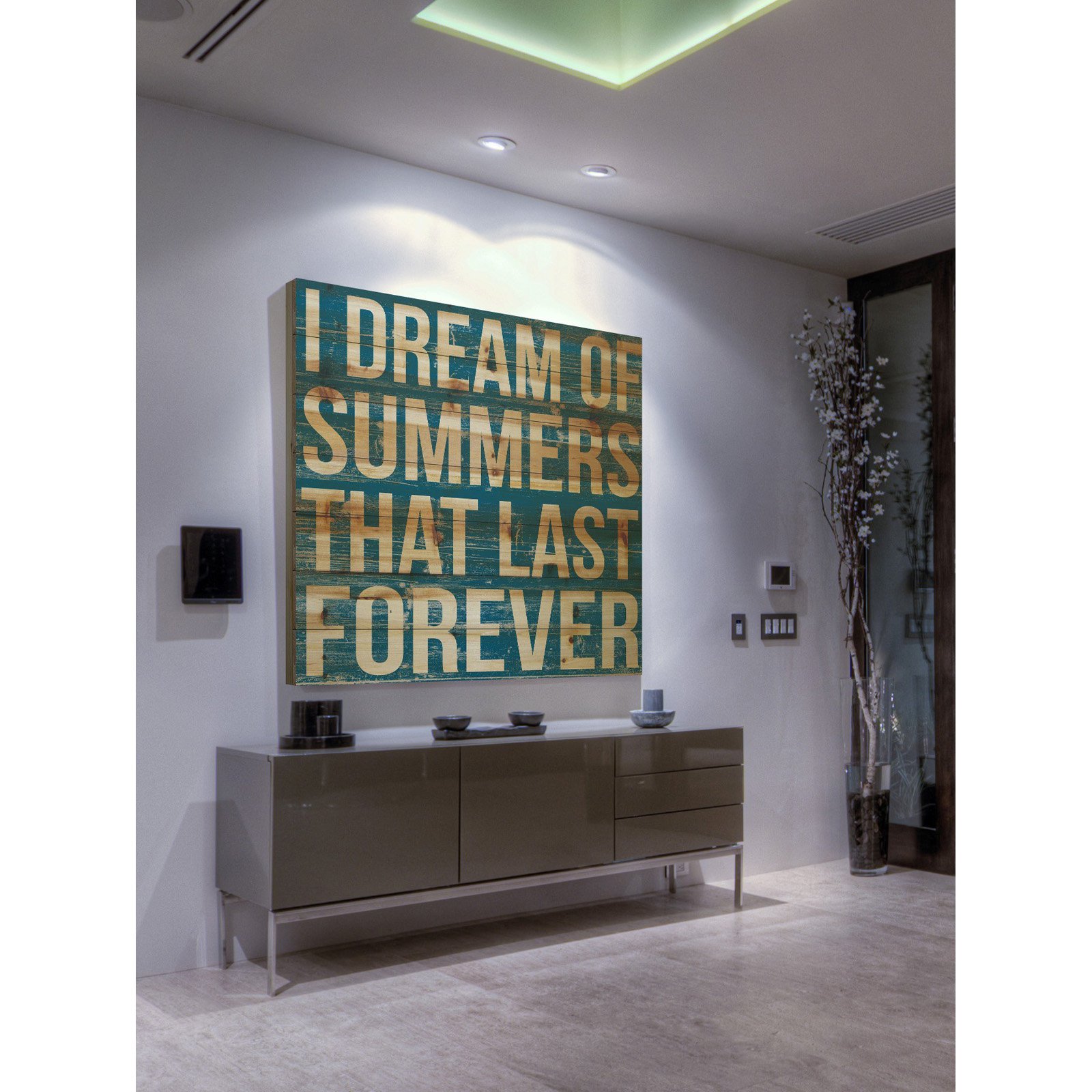 I Dream of Summers Painting Print on Natural Pine Wood