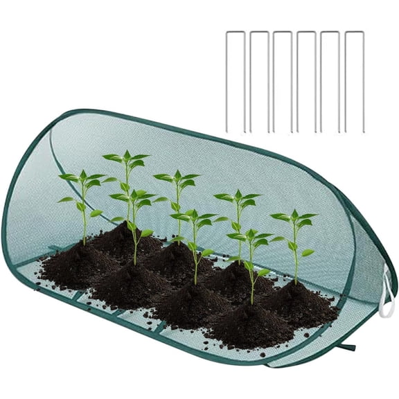 Pop Up Plant Cover, Foldable Mesh Cage for Garden Vegetables