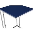 thumbnail image 6 of Maklaine Modern Wood Veneer & High Polished Steel Tray Table in Navy, 6 of 6