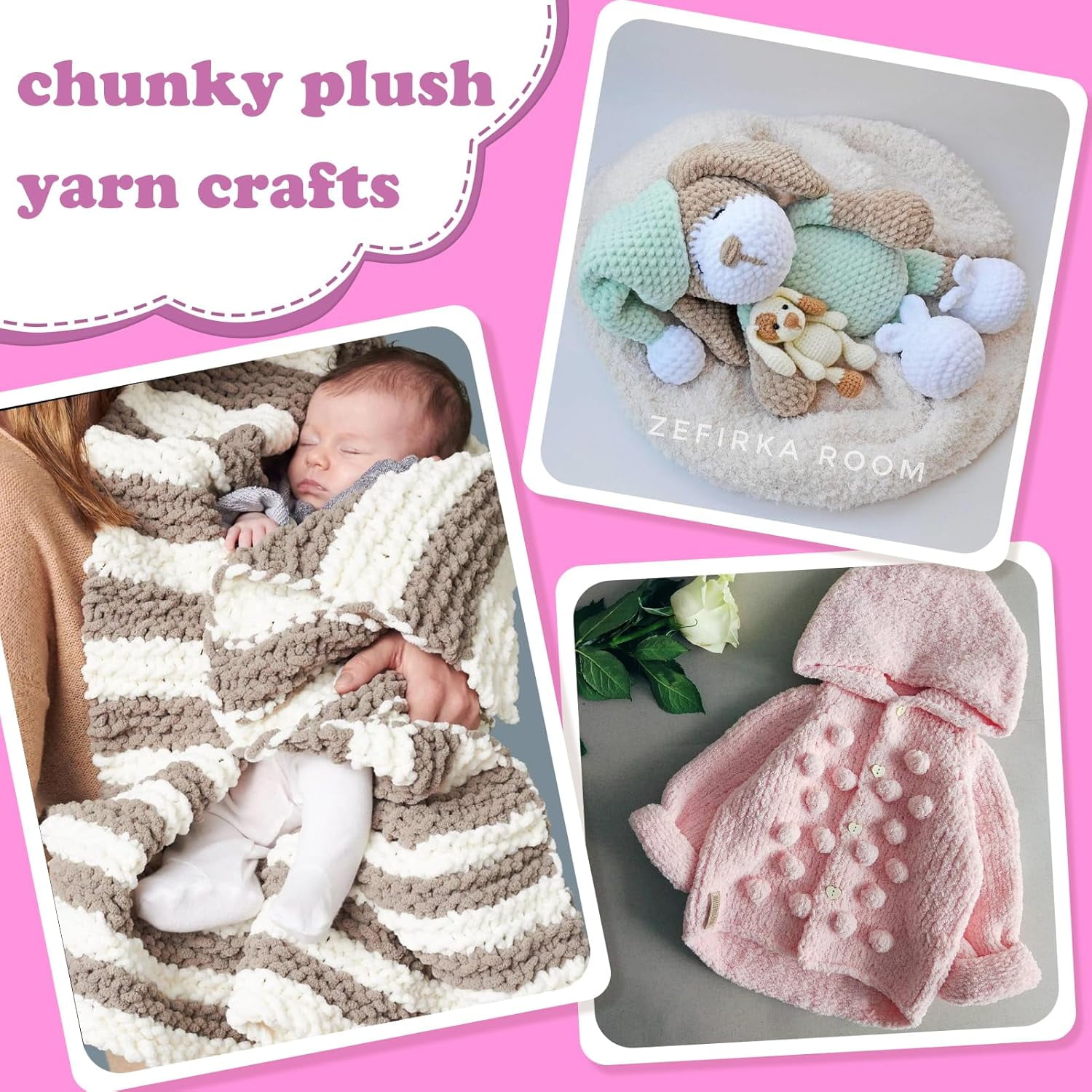 Chunky Yarn,Yarn For Blanket Crocheting,Blanket Yarn For Crochet,Hand-Woven Thick Ice Bar Yarn Handcrafted DIY Crochet Sweater Doll Yarn Segment Dyed Scarf(Brown 11ft*0.2in)from ANMUYUM