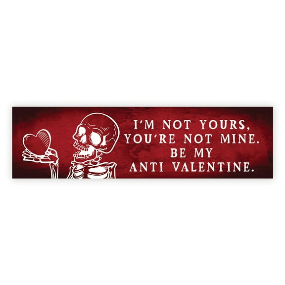 Koyal Wholesale Galentines Day Decorations Banner, My Anti Valentine | Funny & Sarcastic Anti-Valentine's Day Decor