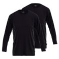 thumbnail image 1 of GÖTZBURG Camisa de manga larga para hombre, pack de 2 - algodón, manga larga, unicolor Negro M (Medium), 1 of 4