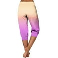 thumbnail image 5 of fatyb Capri Joggers for Women Plus Size Capris Pants Comfort Waist Yoga Athletic Casual Pants with Pockets, 5 of 6