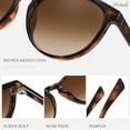 thumbnail image 4 of Fozono Classic Round Polarized Sunglasses for Women FZN825, 4 of 6