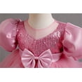 thumbnail image 6 of Little Girls Dresses Flower Girl Dress Toddler Short Sleeve Tulle Dress Girls Party Dress Girls Pink Dress Girl Toddler Wedding Guest Dress Tutu Girls Birthday Party Dress 18-24 Months, 6 of 8