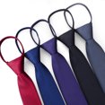 thumbnail image 5 of facefd Cravate Étroite Rétro pour Hommes et Garçons Cravate Fine Pratique pour Mariage Fête Boîte de Nuit Mariée Robe Noire, 5 of 5