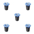 thumbnail image 1 of Yuarrent 1 par de tapas de manillar componente de aleación de aluminio resistente accesorio de ciclismo profesional pieza de bicicleta para Blau 5piezas, 1 of 6