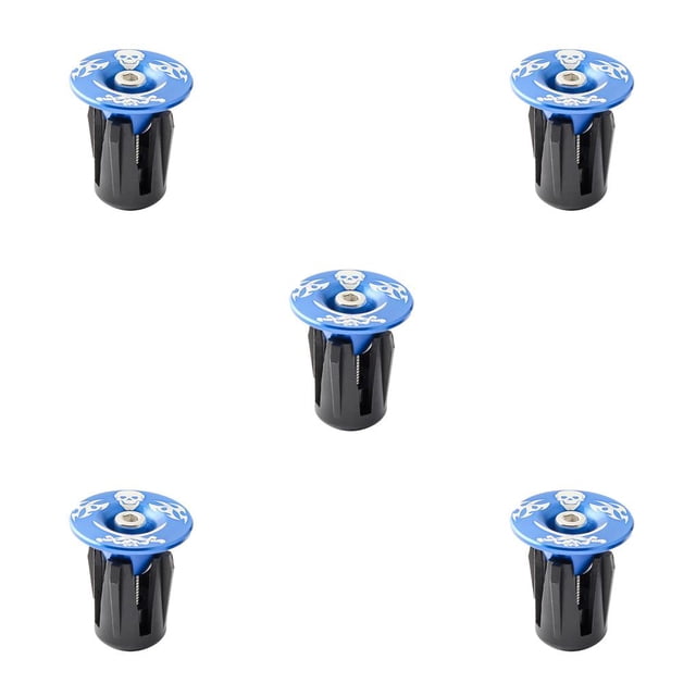 Yuarrent 1 par de tapas de manillar componente de aleación de aluminio resistente accesorio de ciclismo profesional pieza de bicicleta para Blau 5piezas