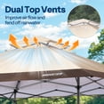 thumbnail image 7 of SPECSTAR 13x13ft Pop Up Gazebo One Push Setup Outdoor Canopy Tent Heavy Duty with Wheel Carry Bag, Center Lock and 4 Sandbags, 169 Square Feet of Shade, Beige, 7 of 7