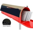 thumbnail image 4 of Coolnut Magnetic Mailbox Cover, American Flag Painted On Wood Post Mail Box Cover Mail Wraps Cover, Oversize 25.4" L x 20.78" W, 4 of 5