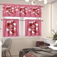 thumbnail image 2 of St. Patrick''s Day Kitchen Curtain Sets with Valance Green Hat＆Balloon 36 Inch Length Bar Cafe Curtains Window Tiers with Rod Pocket Curtain Valance,Irish Party Home Decor,3 Piece Set, 2 of 4