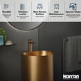 thumbnail image 5 of Karran Usa Ccp400 Cinox 16-1/2" Circular Stainless Steel Pedestal Bathroom Sink - Copper, 5 of 7