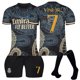 thumbnail image 1 of 23-24 Real Madrid Dragon Black Special Edition Fotbollströjor Barnfotbollsutrustning No.7 Vini 18, 1 of 2