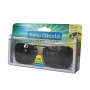 Solar Shield Dioptics Unisex Rectangle Fashion Sunglasses Black
