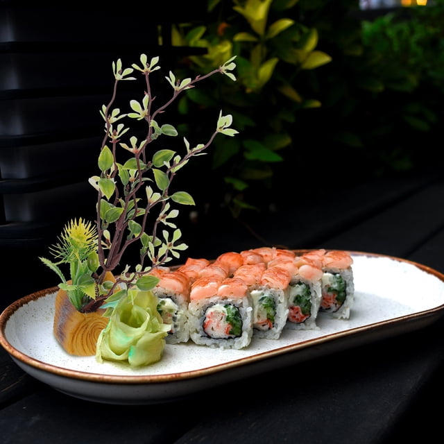 KAKOWELY Adorno Verde Para Platos De Sushi En Material Duradero Para Bares Y Oficinas