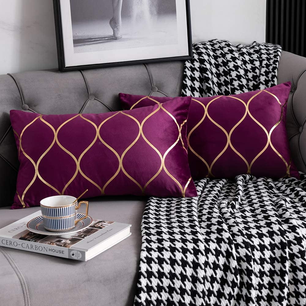 Details about   Throw Pillow Covers Set of 2 Sofa Decor Velvet Cushion Bed Soft Cases 7 Size 