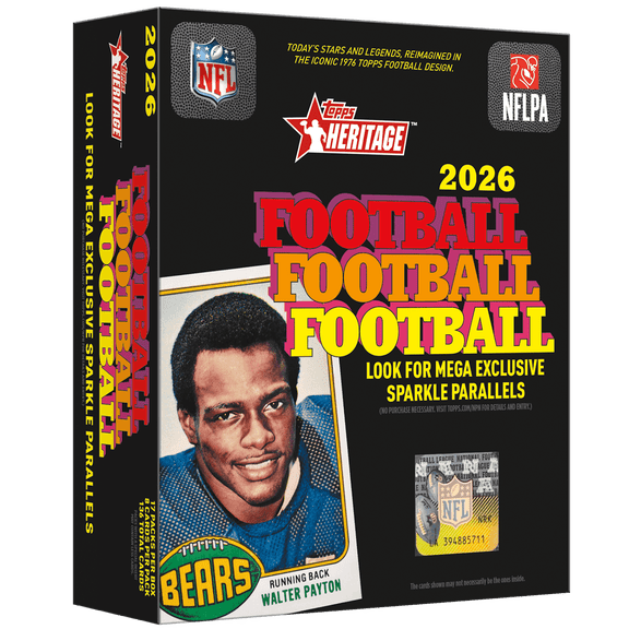 2026 Topps Heritage Football - Factory Sealed - Mega Box