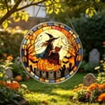 thumbnail image 4 of Fmbmuo Party Halloween Witch-Themed Acrylic Hanging Sign , Window Cute Spooky Wall Suncatcher Hanging Decorations , Front Door for Indoor Outdoor, 4 of 6