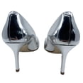 thumbnail image 3 of Giuseppe Zanotti Women's Leather Pointed Toe Pump Heels Silver, 3 of 5