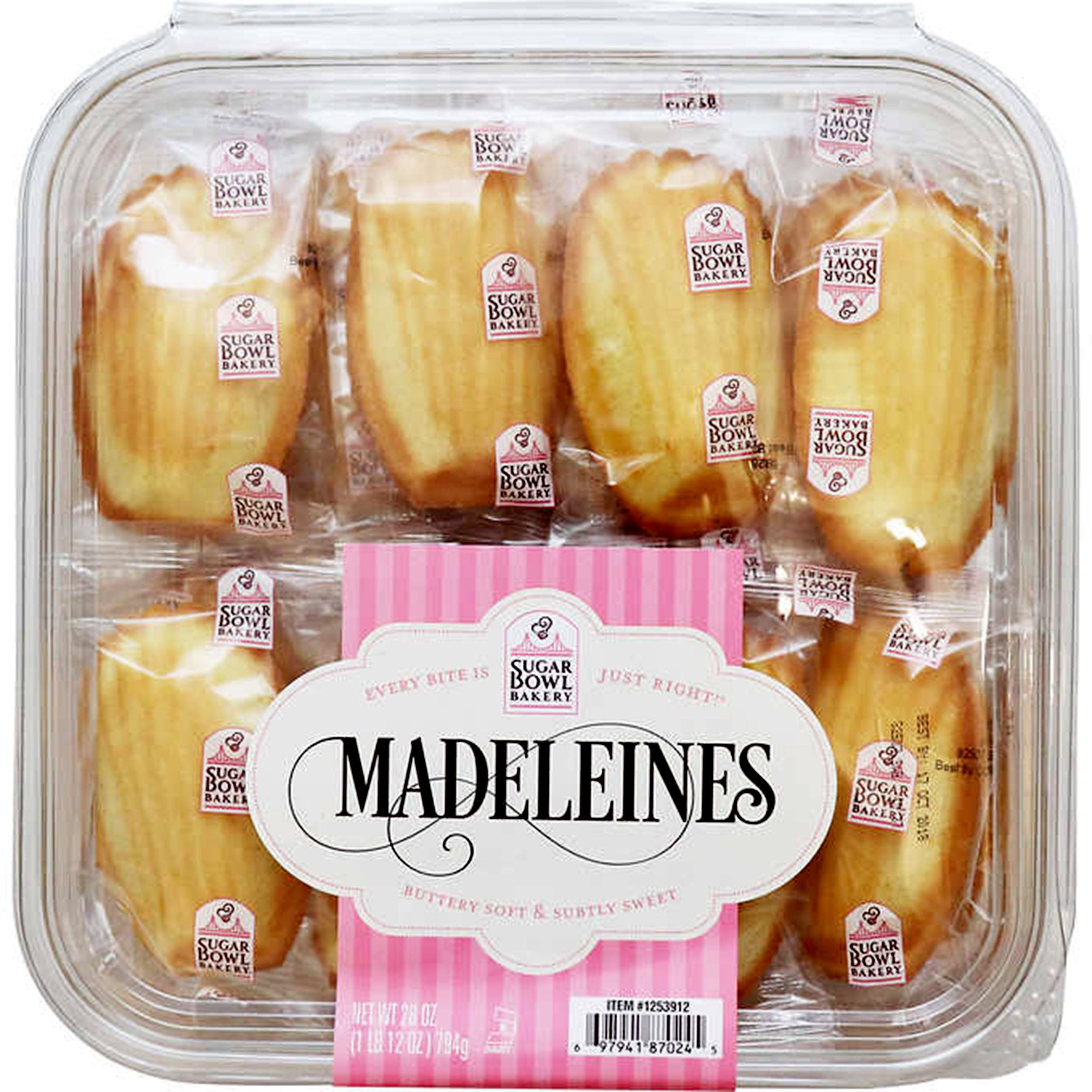 Madeleines Petite French Tea Cake Cookies Individually Wrapped (28 Oz. X 2 ) with 1 Mini Silicone Tongs (3-Pc Set)