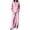 Outfits for women-Pink, variant on Guieoi Matching Outfits for Women Solid-Color Cotton-Linen Wide-leg Pants Set V-neck Button-down Long-sleeve Loose-fit Top High-waisted Pants Two-Piece Set White M